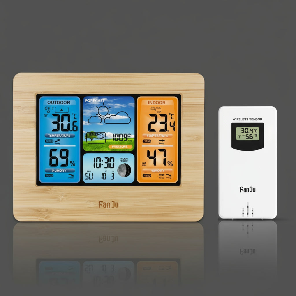 Multifunctional LCD Weather Clock