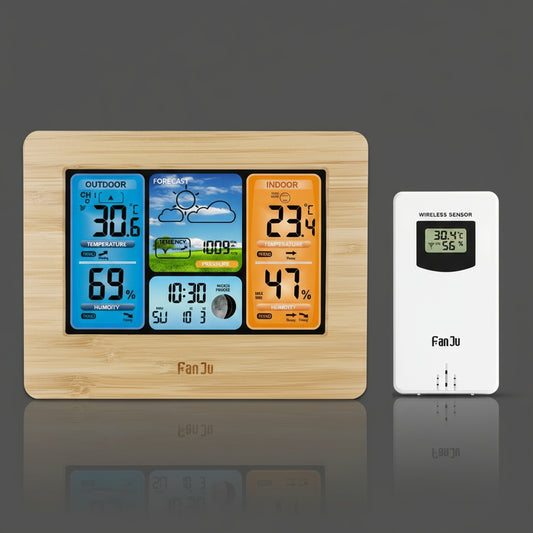 Multifunctional LCD Weather Clock
