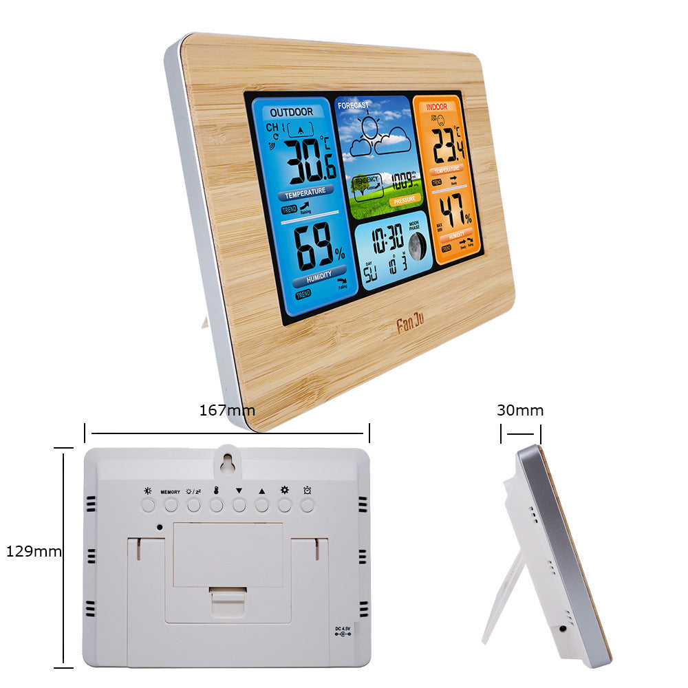 Multifunctional LCD Weather Clock