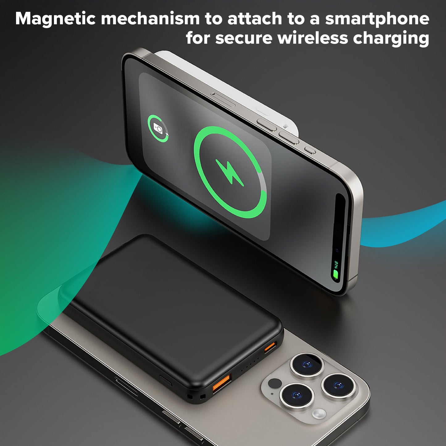 Magnetic Wireless Power Bank 5,000mAh