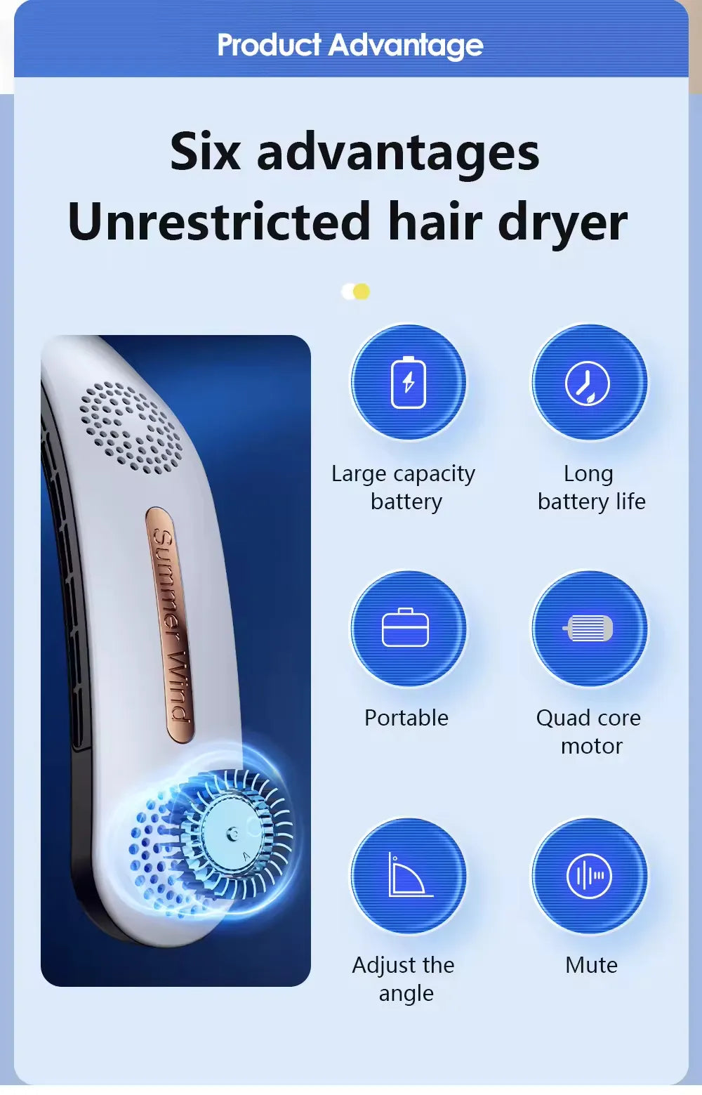 Portable Neck Fan